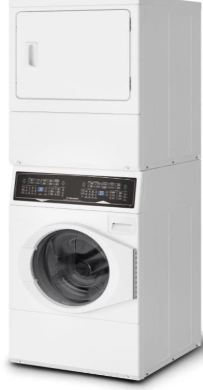 Huebsch® White Electric Laundry Center, 3.5 Cu. Ft. Washer, 7 Cu. Ft. Dryer-1
