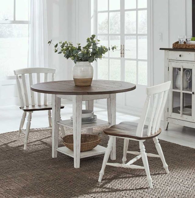 Liberty Furniture Al Fresco 3-Piece Graphite/Whitestone Dining Set-1
