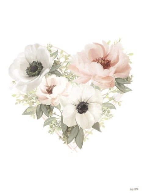 Classy Art Floral Heart by House Fenway Wall Art-0