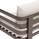 Zuo® Modern Bal Harbor Brown/White Aluminum Outdoor Sofa-5