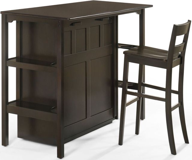 Night & Day™ Furniture Siesta Dark Chocolate Twin Desk Murphy Cabinet Bed-0