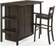 Night & Day™ Furniture Siesta Dark Chocolate Twin Desk Murphy Cabinet Bed-0