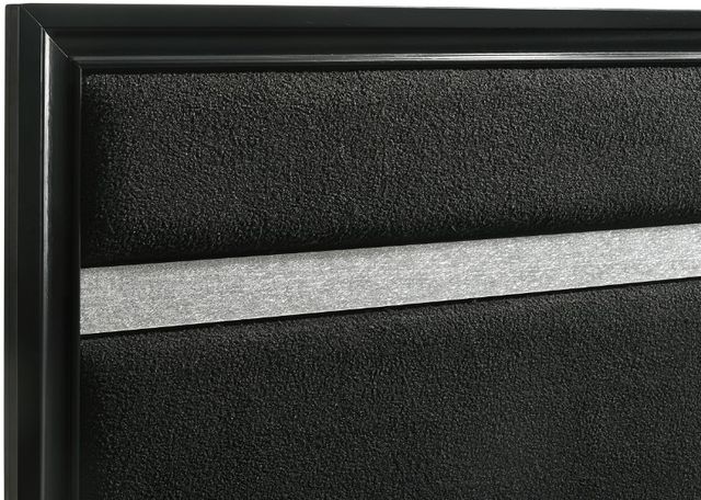 Coaster® Miranda Black Upholstered Full Panel Bed -3