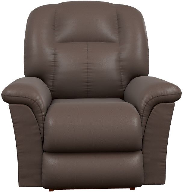 La-Z-Boy® Jasper Dark Brown Leather Power Rocking Recliner with Headrest and Lumbar-1