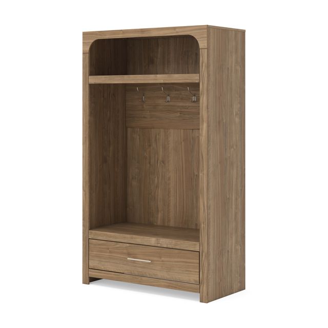 Signature Design by Ashley® Dovander Brown Hall Tree with Storage Bench-1