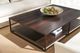 Rowe® Bartola Amber Cocktail Table with Basalt Base-1