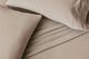 Malouf® 6-Piece Sand Linen-Weave Cotton Split California King Sheet Set-3