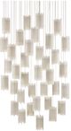 Currey & Company Escenia Natural/Painted Silver Multi-Drop Pendant Lighting-1