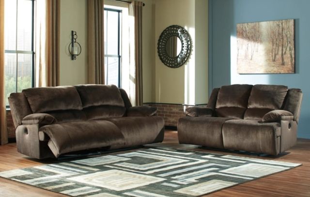 Signature Design by Ashley® Clonmel 2-Piece Chocolate Living Room Set with Power Reclining Sofa-3