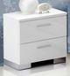 ACME Furniture Lorimar Chrome/White Nightstand-1