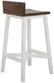 International Furniture Direct Pueblo Brown/White Bar Stool-3