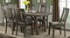 Elements International Cash 7-Piece Rustic Gray Dining Table Set-0