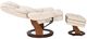BenchMaster High Line Hana Ivory Chair and Ottoman Set-2