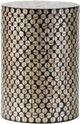 A & B Home Black/Natural Stool-0