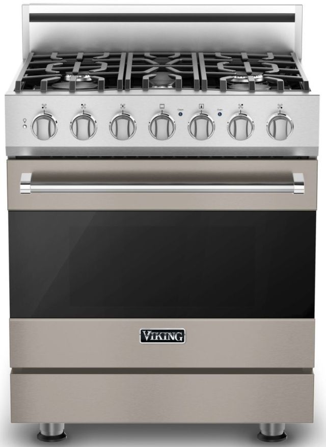 Viking® 3 Series 30" Pacific Grey Freestanding Liquid Propane Range-0
