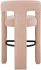 TOV Furniture Malone Blush Chenille Bar Stool-5