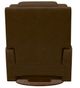 La-Z-Boy® Sparrow Nutmeg Manual Swivel Gliding Recliner-4