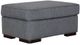 Kevin Charles® Austin Sugarshack Blue Ottoman-1