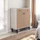 Bernards Trilogy Beige/Vanilla Bar Cabinet-1