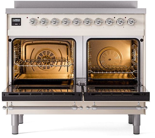 Ilve® Nostalgie II Series 40" Antique White Pro Style Induction Range-1