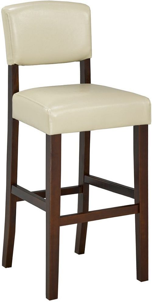 Brassex Inc. 2-Piece Brown/Cream 29'' Bar Stool Set-0