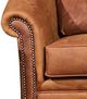Campio Furniture Legacy Leather Dante Orange Chair-1