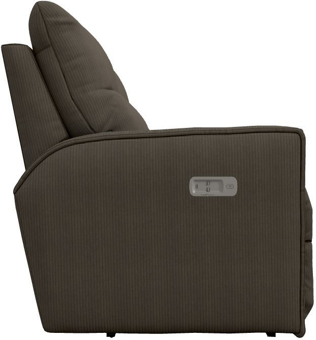 La-Z-Boy® Maddox Chocolate Power Reclining 2-Seat Sofa with Headrest-2