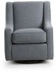Kevin Charles Fine Upholstery® Austin Sugarshack Blue Swivel Rocker Glider-1