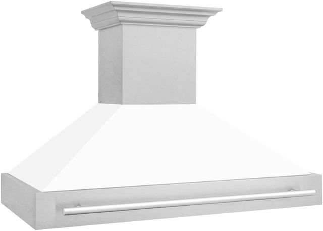 ZLINE 48" White Matte Wall Mounted Range Hood-2