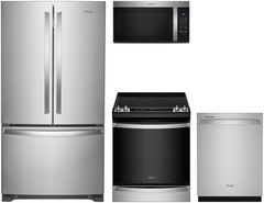 Whirlpool® 4 Piece Fingerprint Resistant Stainless Steel Kitchen Package