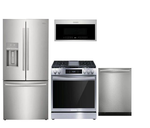 Frigidaire Gallery Kitchen Package with French Door Refrigerator and Gas Range-0