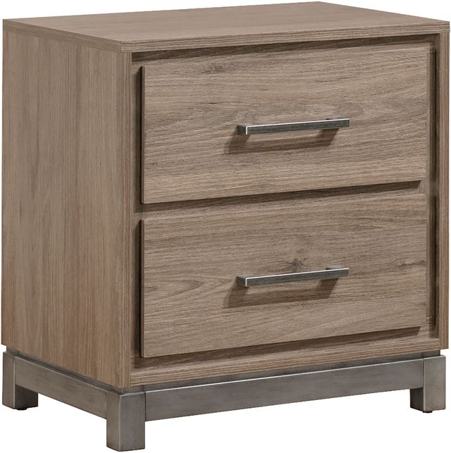 Crown Mark River Gray Oak Nightstand-0