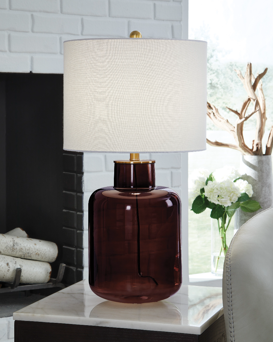 Signature Design by Ashley® Mette Brown/Gold Table Lamp-3