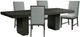 Elements International Donovan 5-Piece Black/Gray Rectangular Dining Set-0