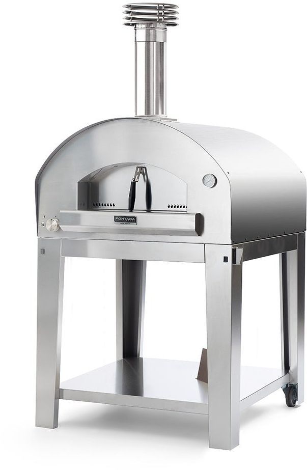 Fontana Forni Roma 39" Stainless Steel Pizza Oven -2
