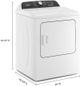 Whirlpool® 7.0 Cu. Ft. White Front Load Electric Moisture Sensing Dryer-1
