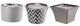 A & B Home Navya 3-Piece Silver/White Candle Set-2
