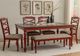 Powell® Trimble 6-Piece Beige/Brown/Red Dining Set-1