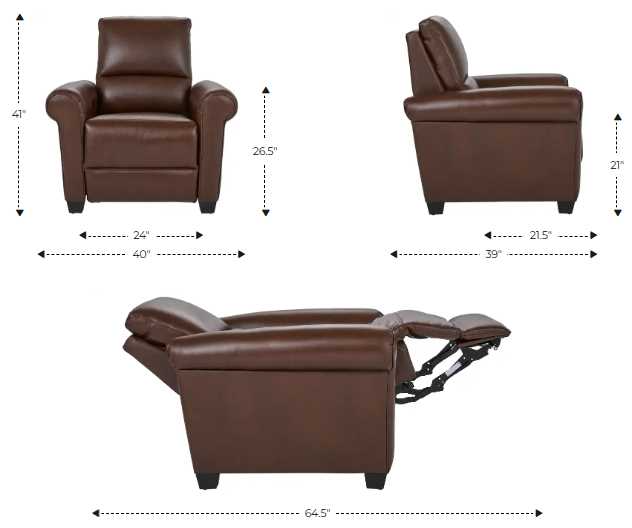 La-Z-Boy® Clybourn Navy Leather Power Reclining Chair with Headrest-3