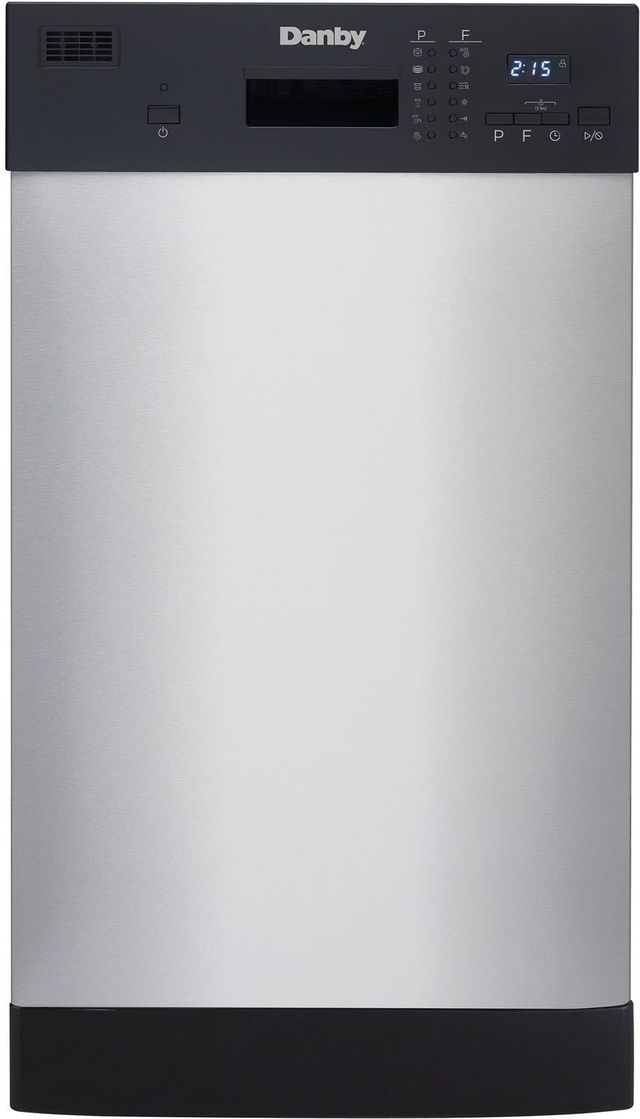 Danby® 18" Black with Stainless Steel Built In Dishwasher-0