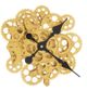 A & B Home Black/Gold Large Wall Clock-4
