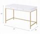 ACME Furniture Ottey Gold/White High Gloss Writing Desk-2
