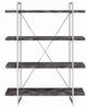 Coaster® Grimma Rustic Grey Herringbone 4-Shelf Bookcase-4