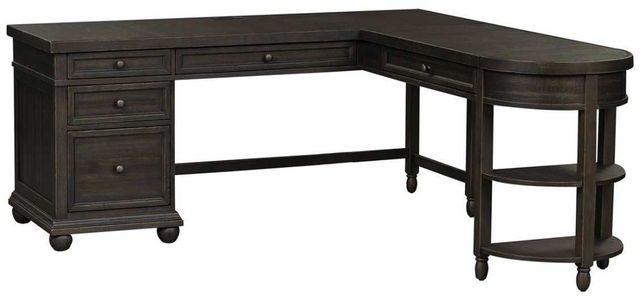Liberty Furniture Harvest Home 4-Piece Chalkboard Optional L-Shaped Office Desk Set-0