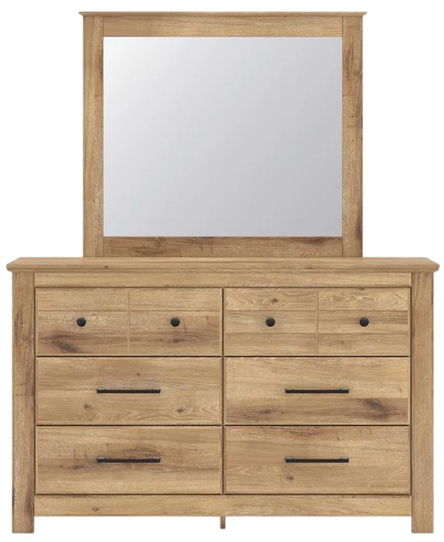 Signature Design by Ashley® Makidern Tan Dresser and Mirror-2