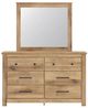 Signature Design by Ashley® Makidern Tan Dresser and Mirror-2
