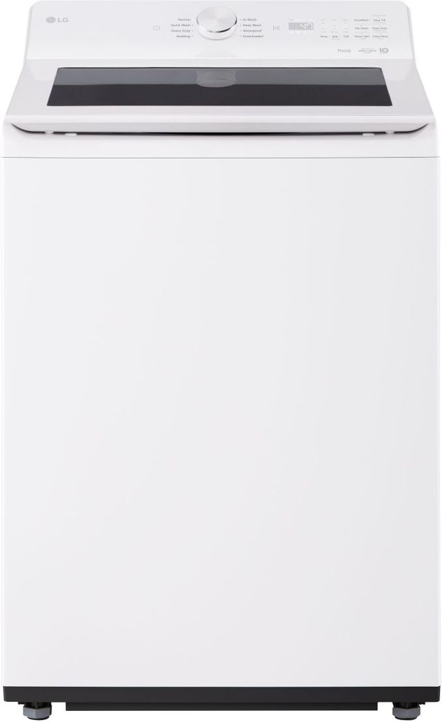 LG Alpine White Top Load Washer & Electric Dryer Laundry Pair-1