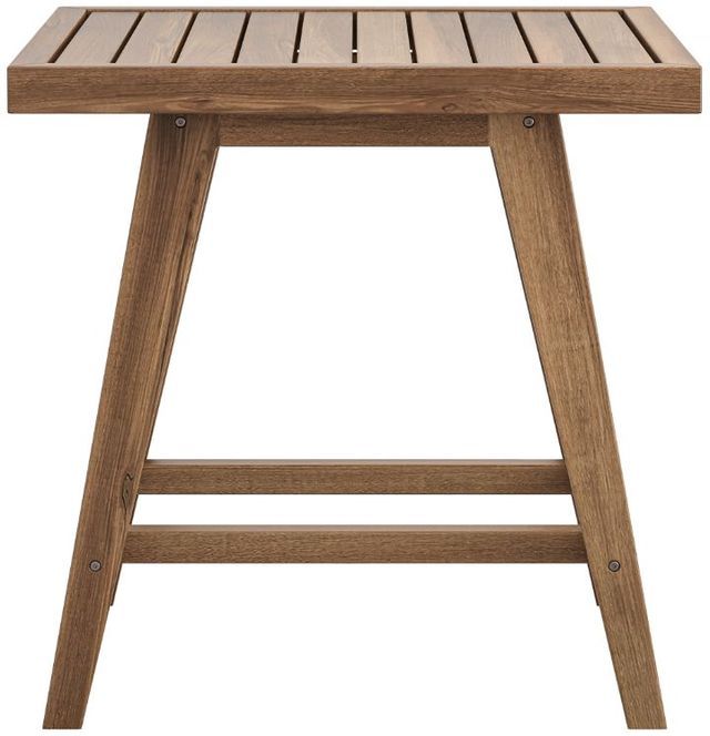 New Classic® Home Furnishings Ashton Brown Acacia Outdoor Patio End Table-3