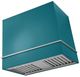 AGA Loge 48" Salcombe Blue Wall Mounted Range Hood with Brushed Brass Trim-0