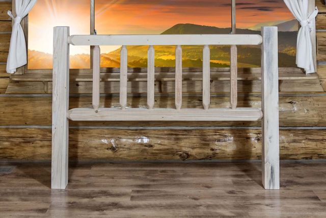 Montana Woodworks® Homestead Clear Lacquer Full Youth Headboard-3